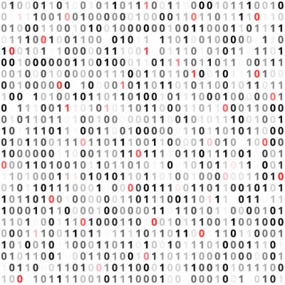 Obraz Ekran Kod binarny na wymiar • projekt, wzorzec, odizolowany ...
